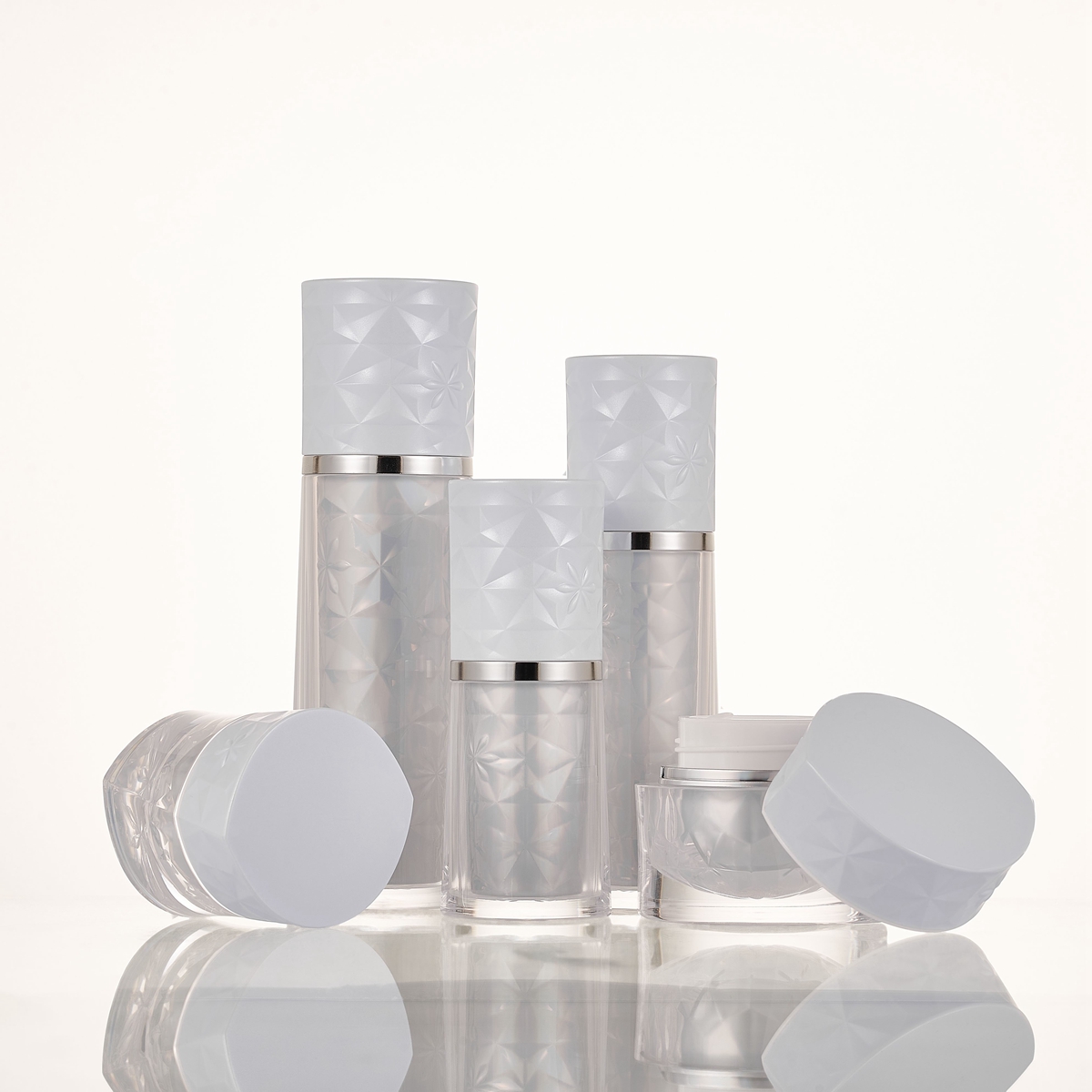 Toner, cream, serum bottle