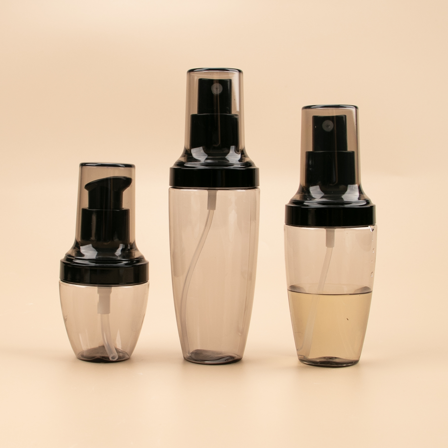 Recycled 30ml 50ml 60ml 80ml Skin Water Emulsion Combination Foundation Plastic Serum clear Bottles