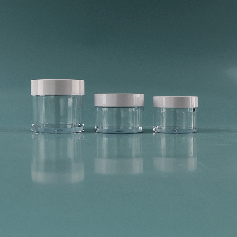 White 5ml 10ml 15ml 30ml 50ml Repeatable filling Skincare Container round Plastic Cosmetic Jar