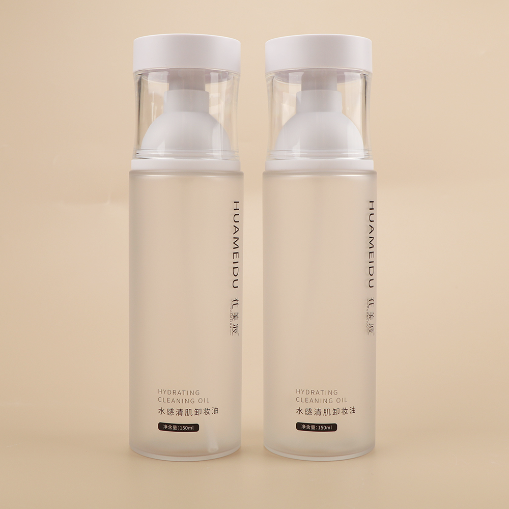 Wholesale 100ml Plastic Frosted Transparent Round Empty Bottle Portable Cosmetic Spray Bottle