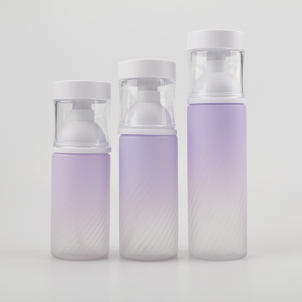 Hot Selling 50ml 60ml 80ml  frosted transparent Pet Facial Cleanser Bottle Empty Cosmetic Plastic Skincare Packaging